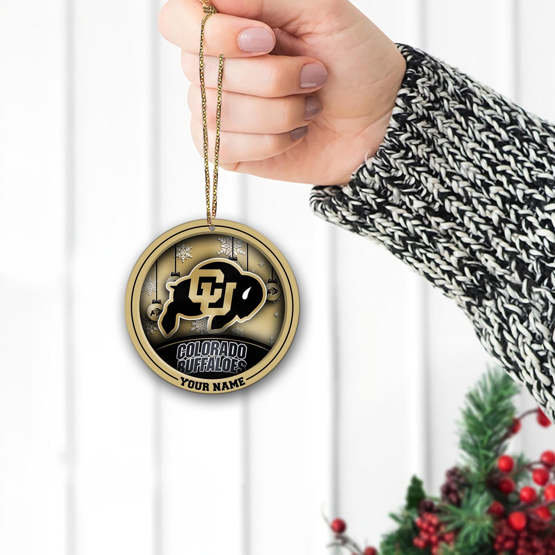 Colorado Buffaloes Circle Aluminium Custom Ornament 2 Side Trending New Arrivals H52912 ETUG311023