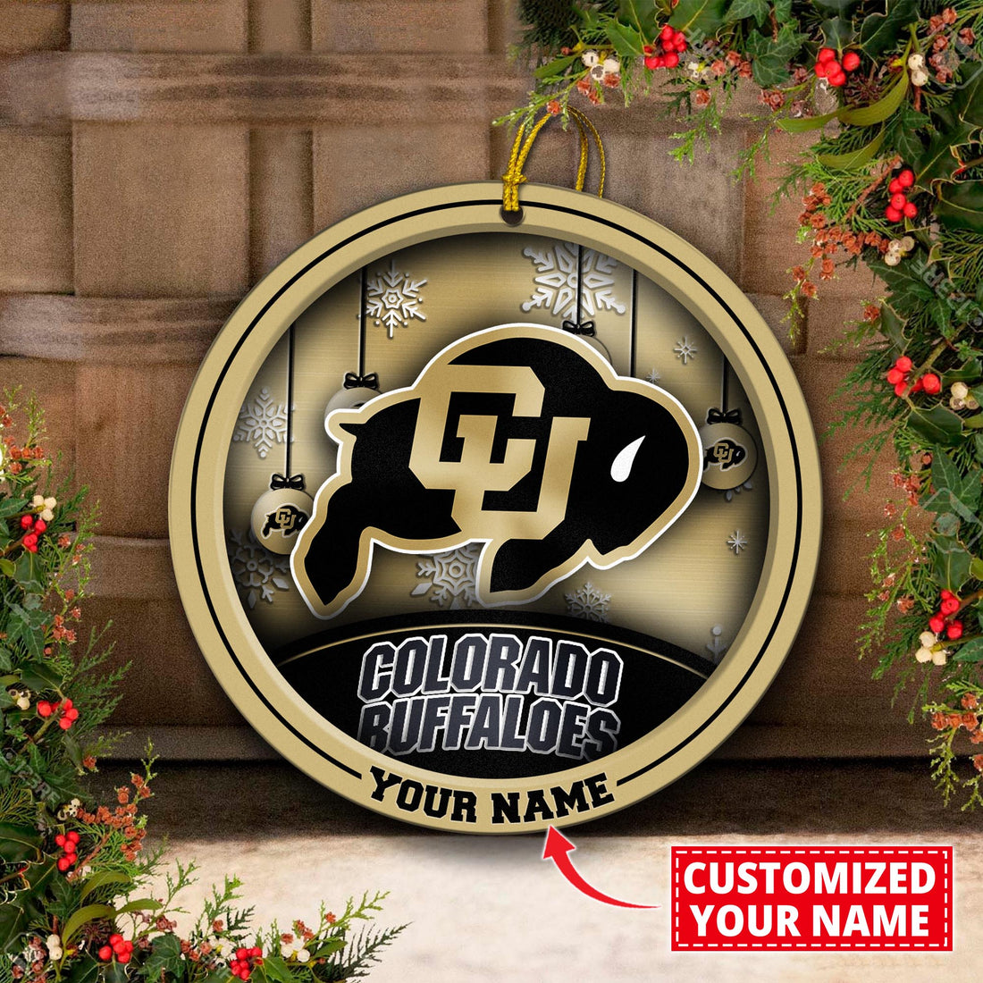 Colorado Buffaloes Circle Aluminium Custom Ornament 2 Side Trending New Arrivals H52912 ETUG311023
