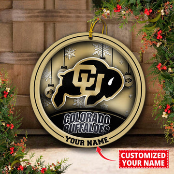 Colorado Buffaloes Circle Aluminium Custom Ornament 2 Side Trending New Arrivals H52912 ETUG311023