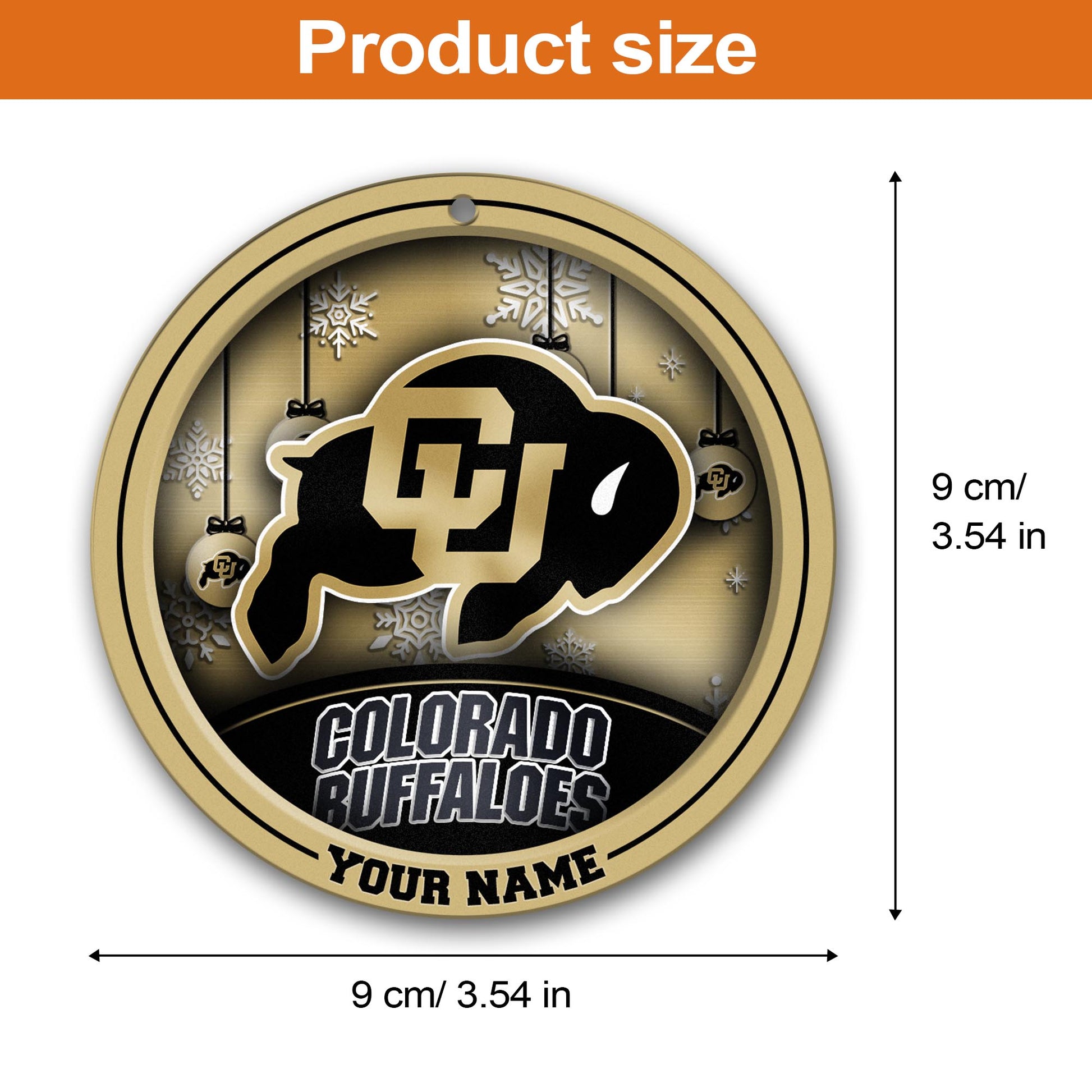 Colorado Buffaloes Circle Aluminium Custom Ornament 2 Side Trending New Arrivals H52912 ETUG311023