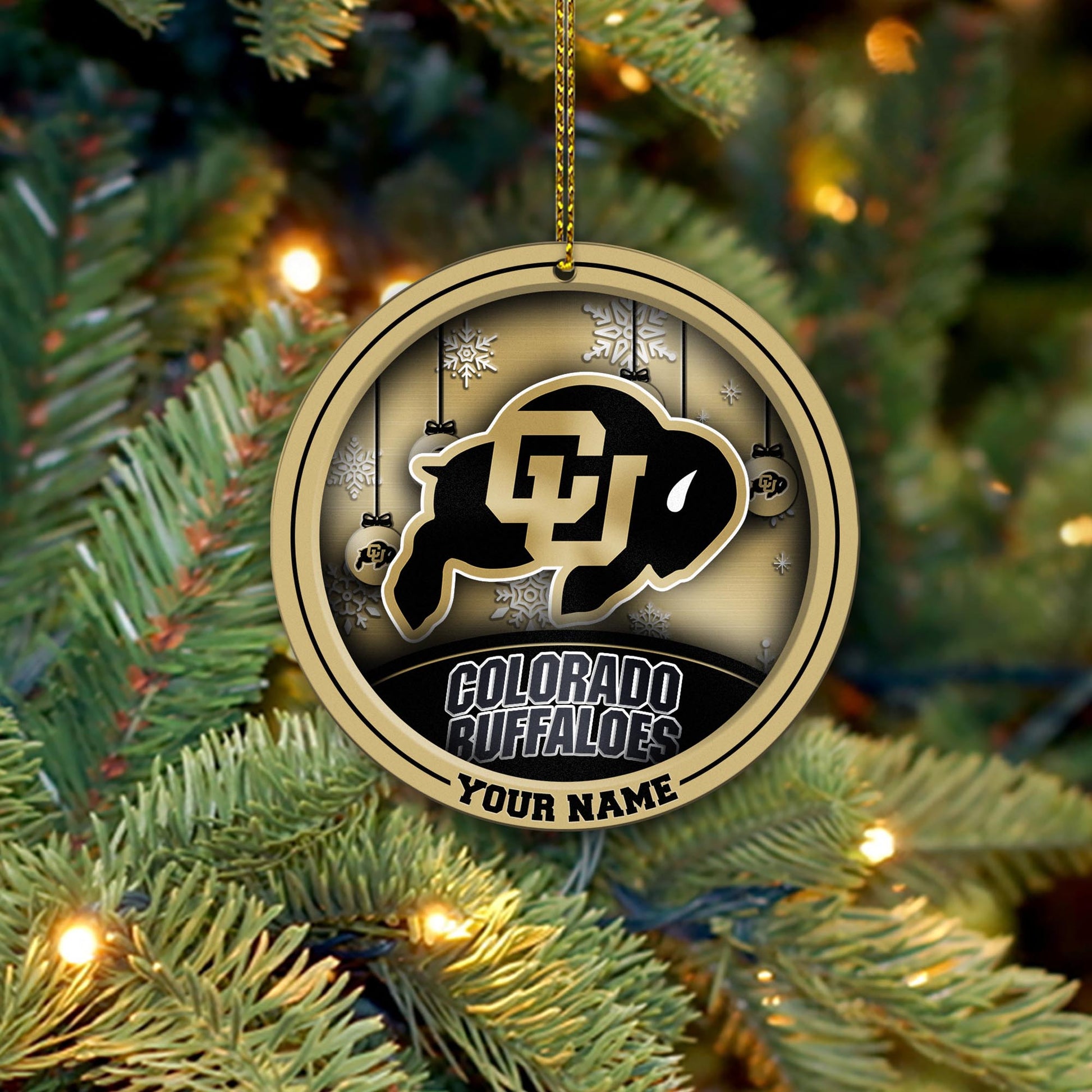 Colorado Buffaloes Circle Aluminium Custom Ornament 2 Side Trending New Arrivals H52912 ETUG311023