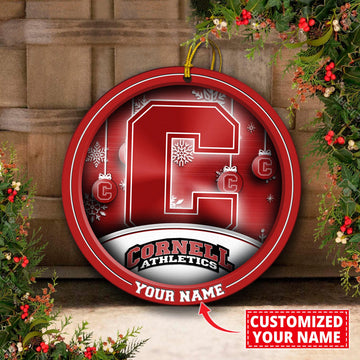 Cornell Big Red Circle Aluminium Custom Ornament 2 Side Trending New Arrivals H52912 ETUG311023