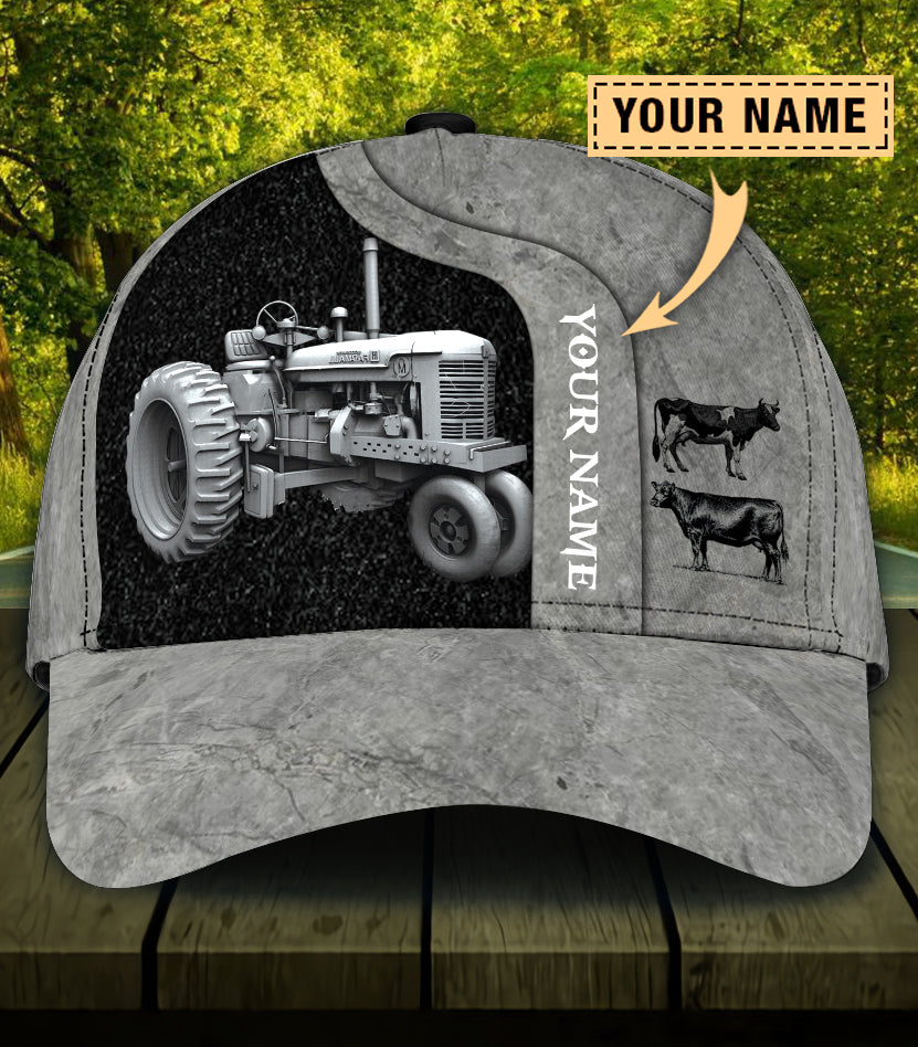 Personalized Cow Classic Cap, Personalized Gift for Farmers, Cow Lover