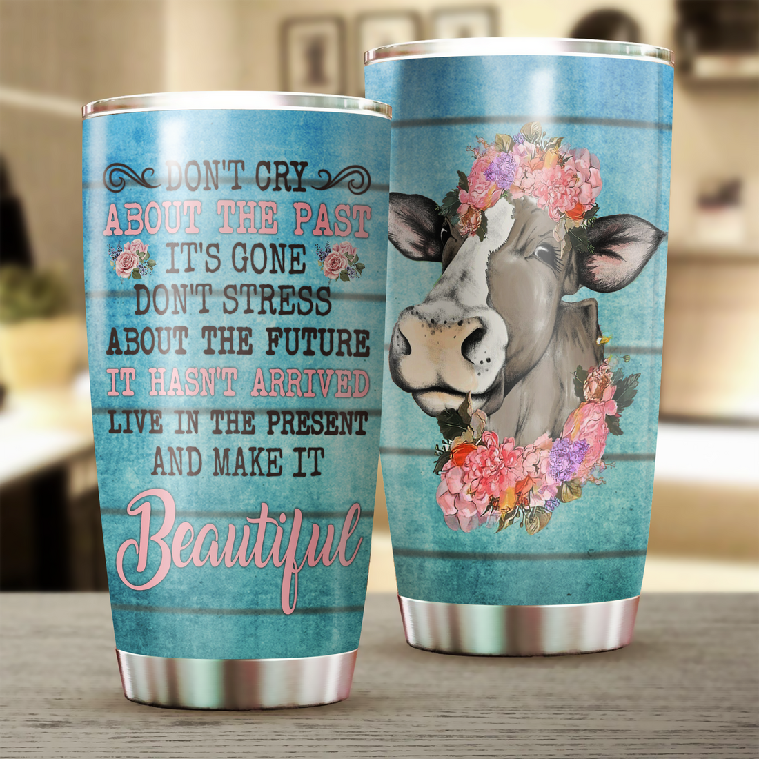 Cow  Tumbler, Gift for Farmers, Cow Lovers, Chicken Lovers 20 OZ Car Mug