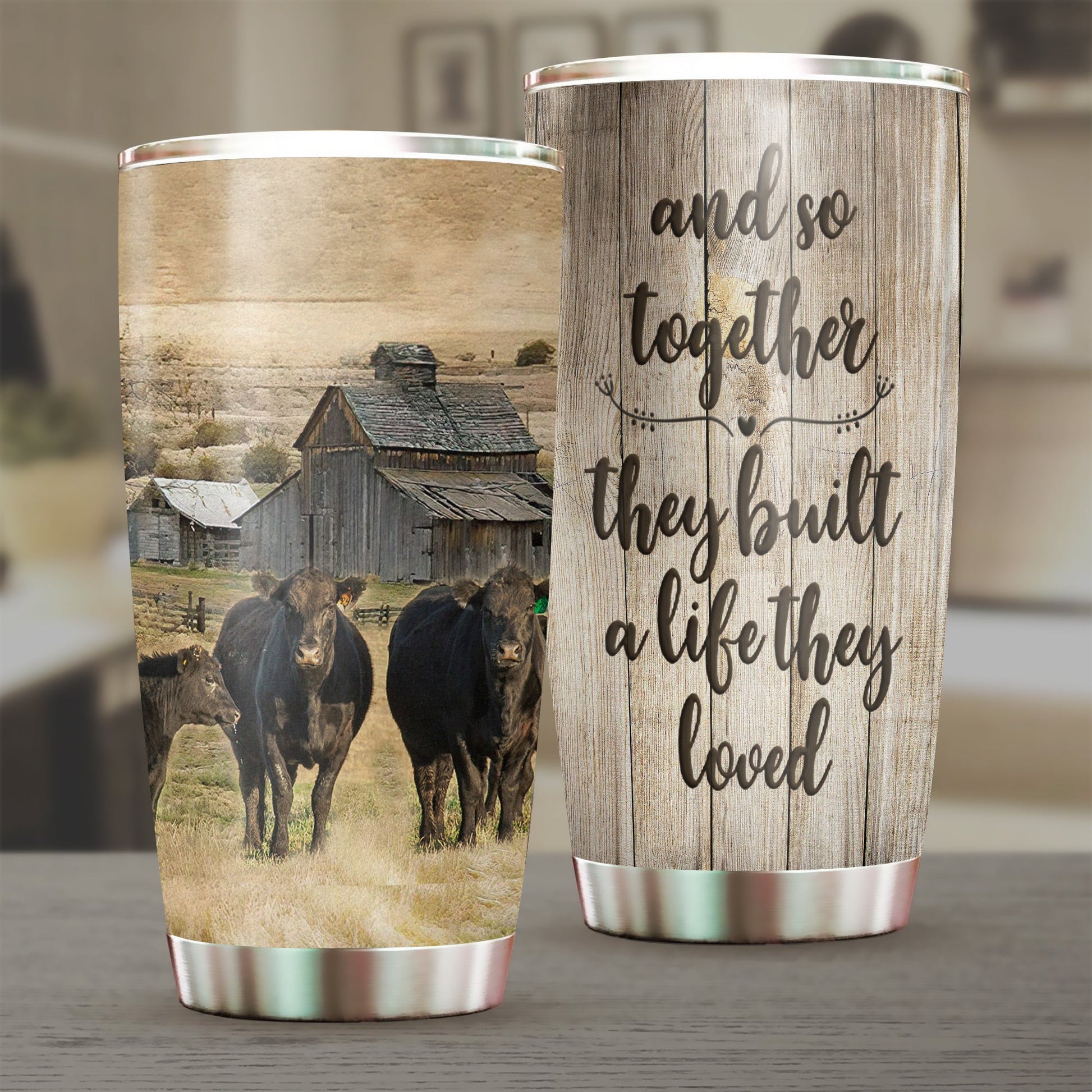 Cow Tumbler, Gift for Farmers, Cow Lovers, Chicken Lovers - TB050PA - BMGifts (formerly Best Memorial Gifts)