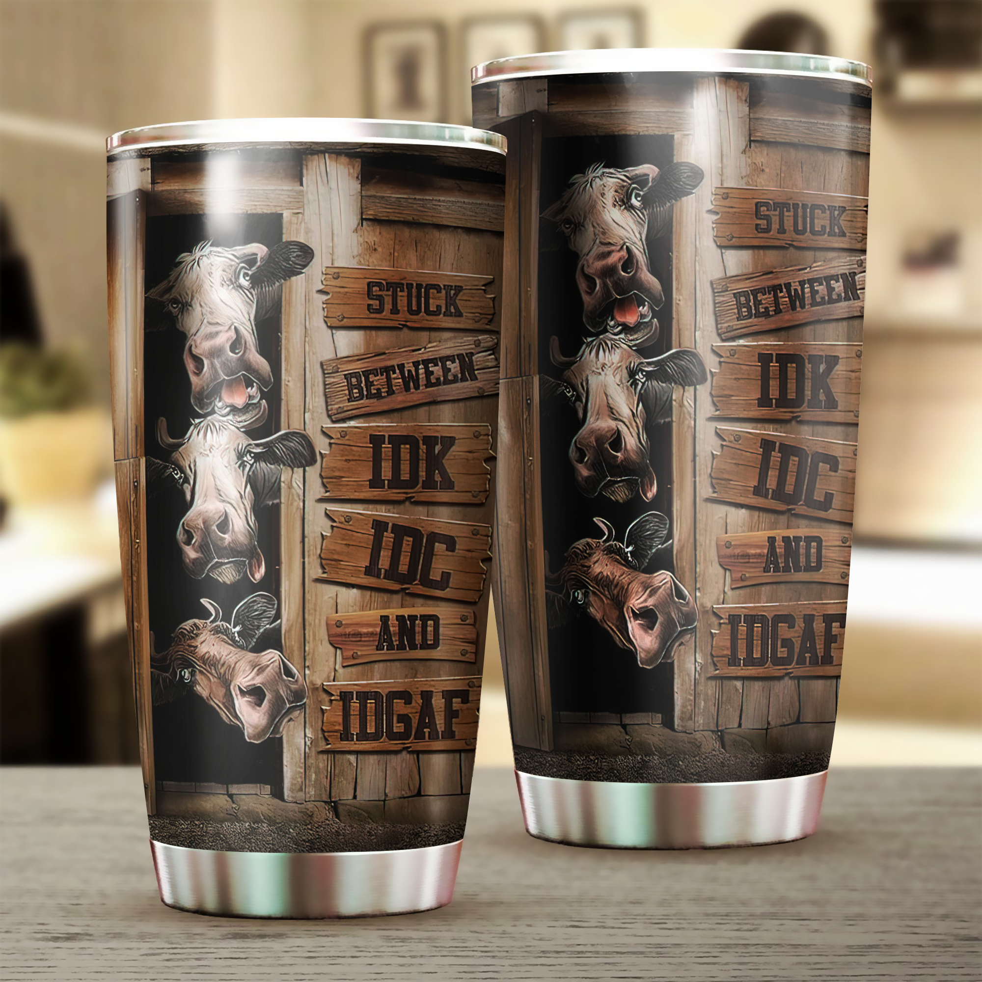 Cow Tumbler, Gift for Farmers, Cow Lovers, Chicken Lovers - TB329PA - BMGifts (formerly Best Memorial Gifts)