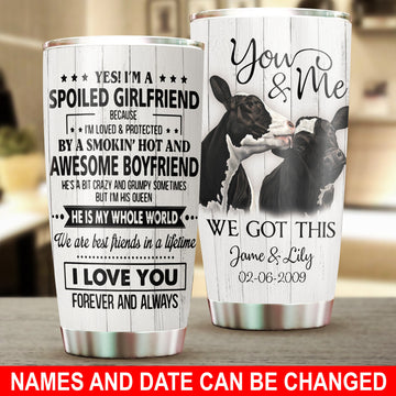 Personalized Cow Tumbler, Personalized Gift for Farmers, Cow Lovers, Chicken Lovers - TB120PS