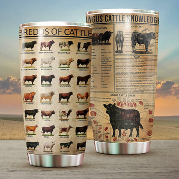 Cow Tumbler, Gift for Farmers, Cow Lovers, Chicken Lovers - TB340PA - BMGifts (formerly Best Memorial Gifts)