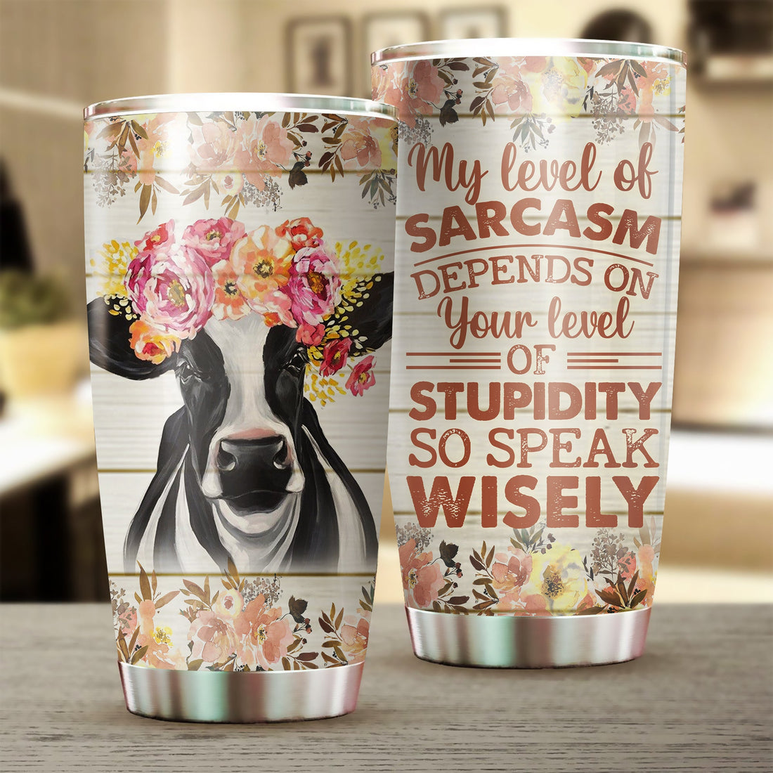 Cow Tumbler, Gift for Farmers, Cow Lovers, Chicken Lovers - TB213PA - BMGifts (formerly Best Memorial Gifts)