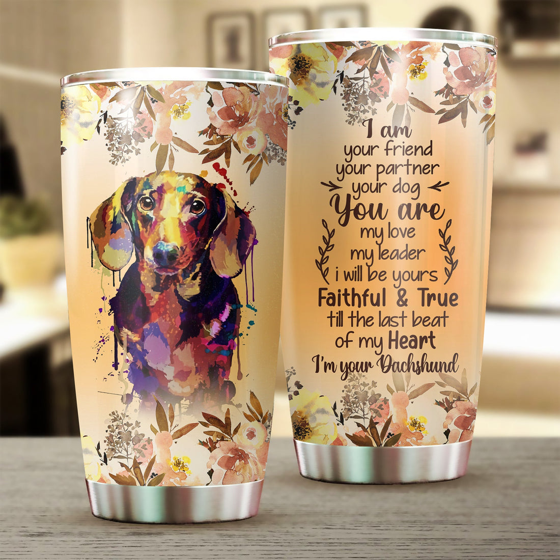 Dachshund Tumbler, Gift for Dachshund Lovers - TB015PA 