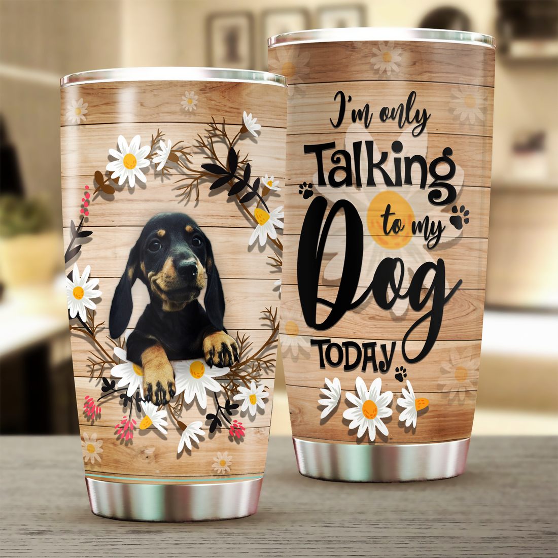 Dachshund Tumbler, Gift for Dachshund Lovers 20 OZ Car Mug