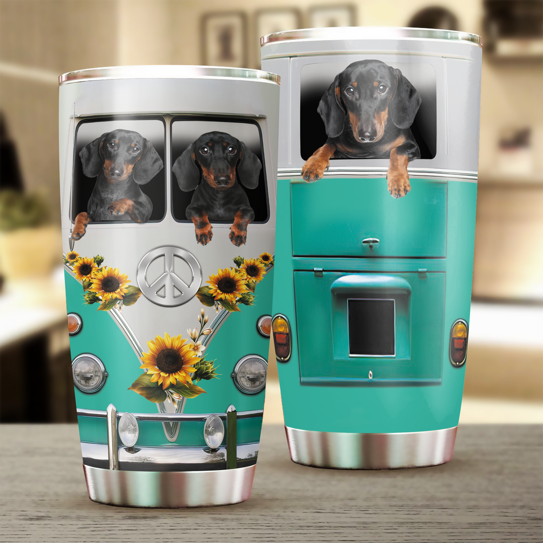 Dachshund Tumbler, Gift for Dachshund Lovers 20 OZ Car Mug