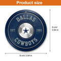 Dallas Cowboys Fitness Circle Aluminium Ornament 2 Side Trending New Arrivals H52883 ETUG311023