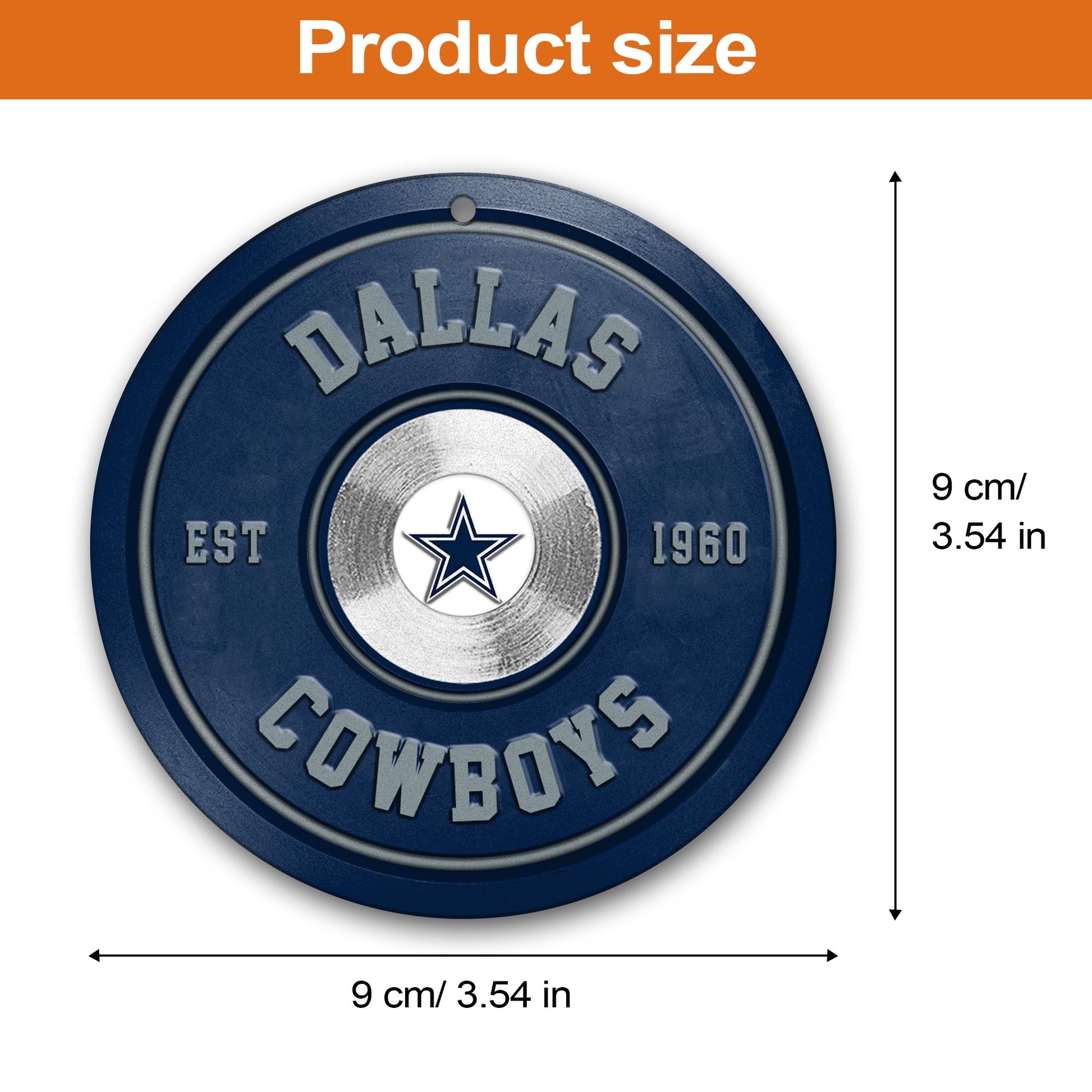 Dallas Cowboys Fitness Circle Aluminium Ornament 2 Side Trending New Arrivals H52883 ETUG311023