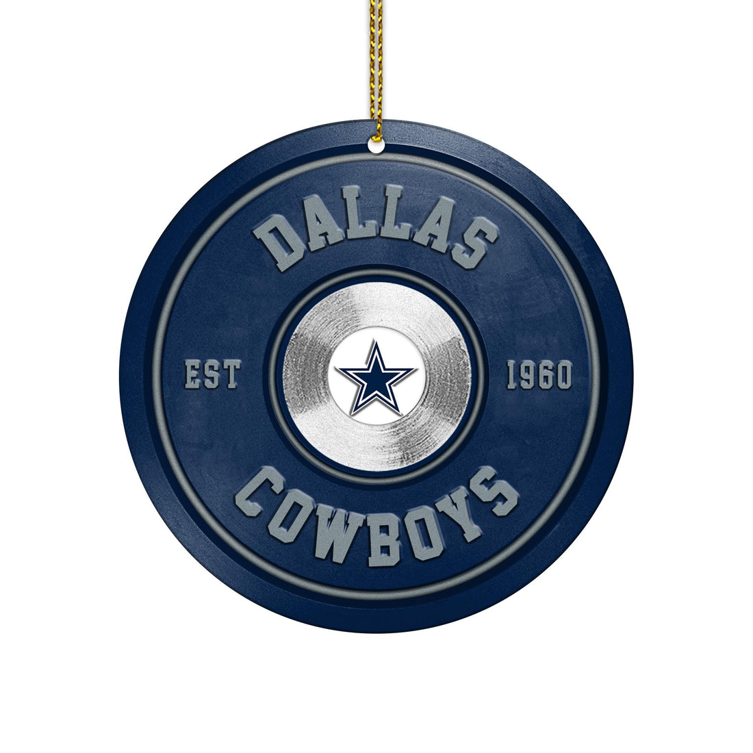 Dallas Cowboys Fitness Circle Aluminium Ornament 2 Side Trending New Arrivals H52883 ETUG311023