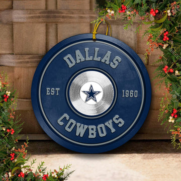 Dallas Cowboys Fitness Circle Aluminium Ornament 2 Side Trending New Arrivals H52883 ETUG311023