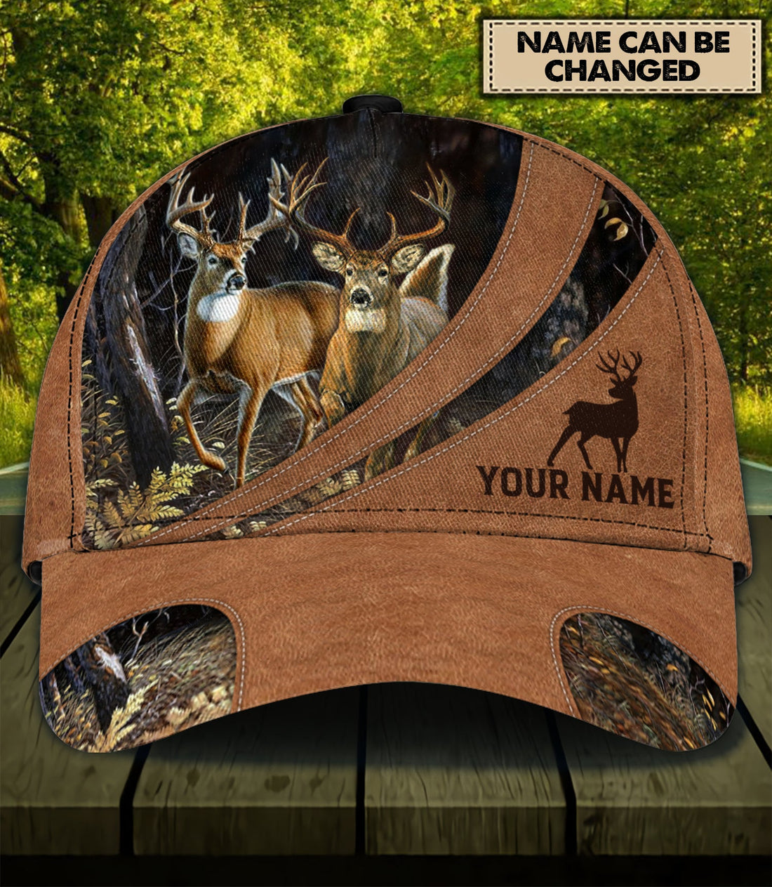 Personalized Deer Classic Cap, Personalized Gift for Deer Lovers, Hunting Lovers - CPA12PS06 - BMGifts