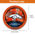 Denver Broncos Circle Aluminium Custom Ornament 2 Side Trending New Arrivals H52912 ETUG311023