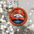 Denver Broncos Circle Aluminium Custom Ornament 2 Side Trending New Arrivals H52912 ETUG311023