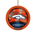 Denver Broncos Circle Aluminium Custom Ornament 2 Side Trending New Arrivals H52912 ETUG311023
