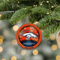 Denver Broncos Circle Aluminium Custom Ornament 2 Side Trending New Arrivals H52912 ETUG311023