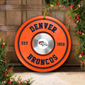 Denver Broncos Fitness Circle Aluminium Ornament 2 Side Trending New Arrivals H52883 ETUG311023