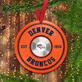 Denver Broncos Fitness Circle Aluminium Ornament 2 Side Trending New Arrivals H52883 ETUG311023