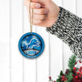 Detroit Lions Circle Aluminium Custom Ornament 2 Side Trending New Arrivals H52912 ETUG311023