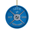 Detroit Lions Fitness Circle Aluminium Custom Ornament 2 Side Trending New Arrivals H52884 ETUG311023