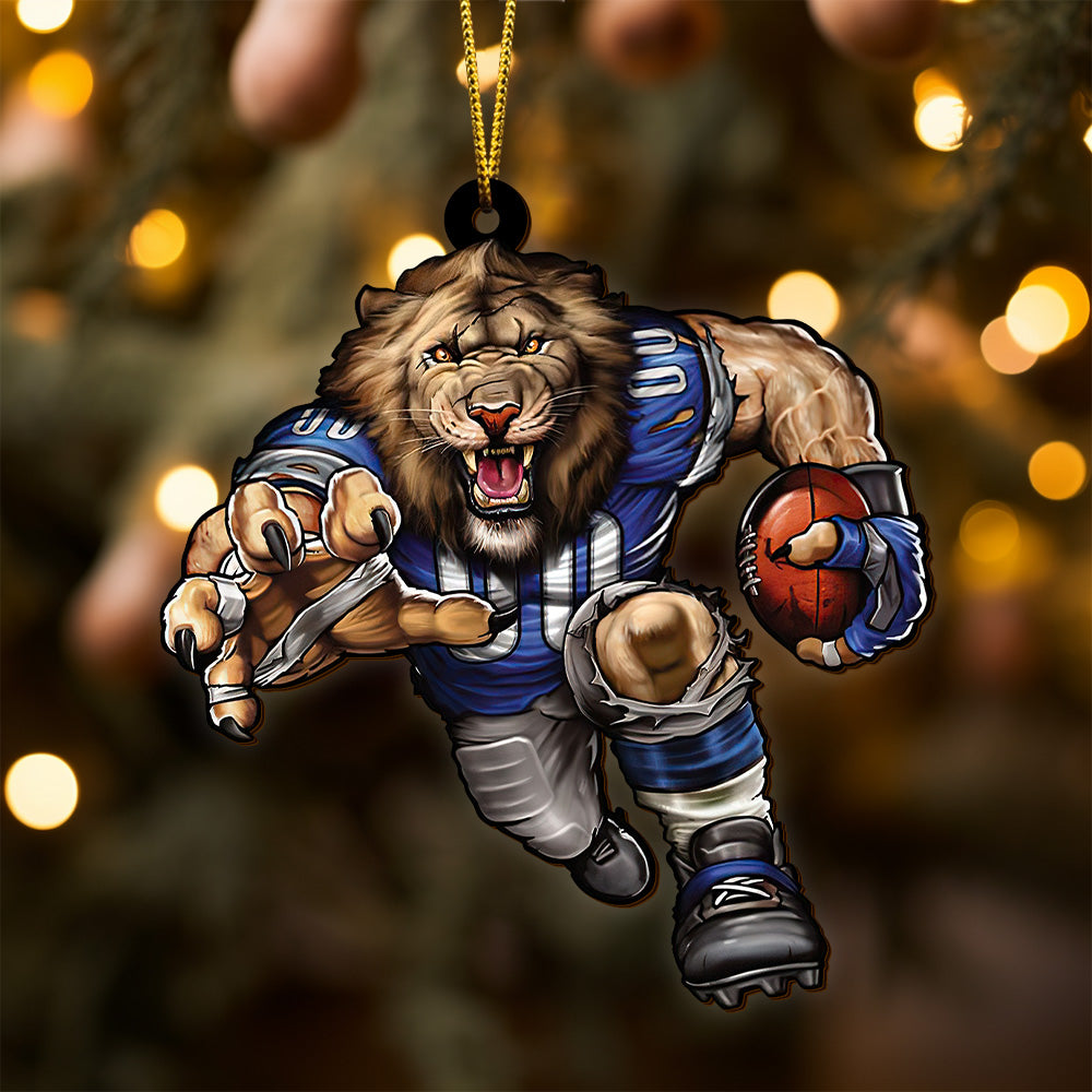 Detroit Lions Wooden Ornament, Sport Ornament , Sport Decorations ETRG-52171