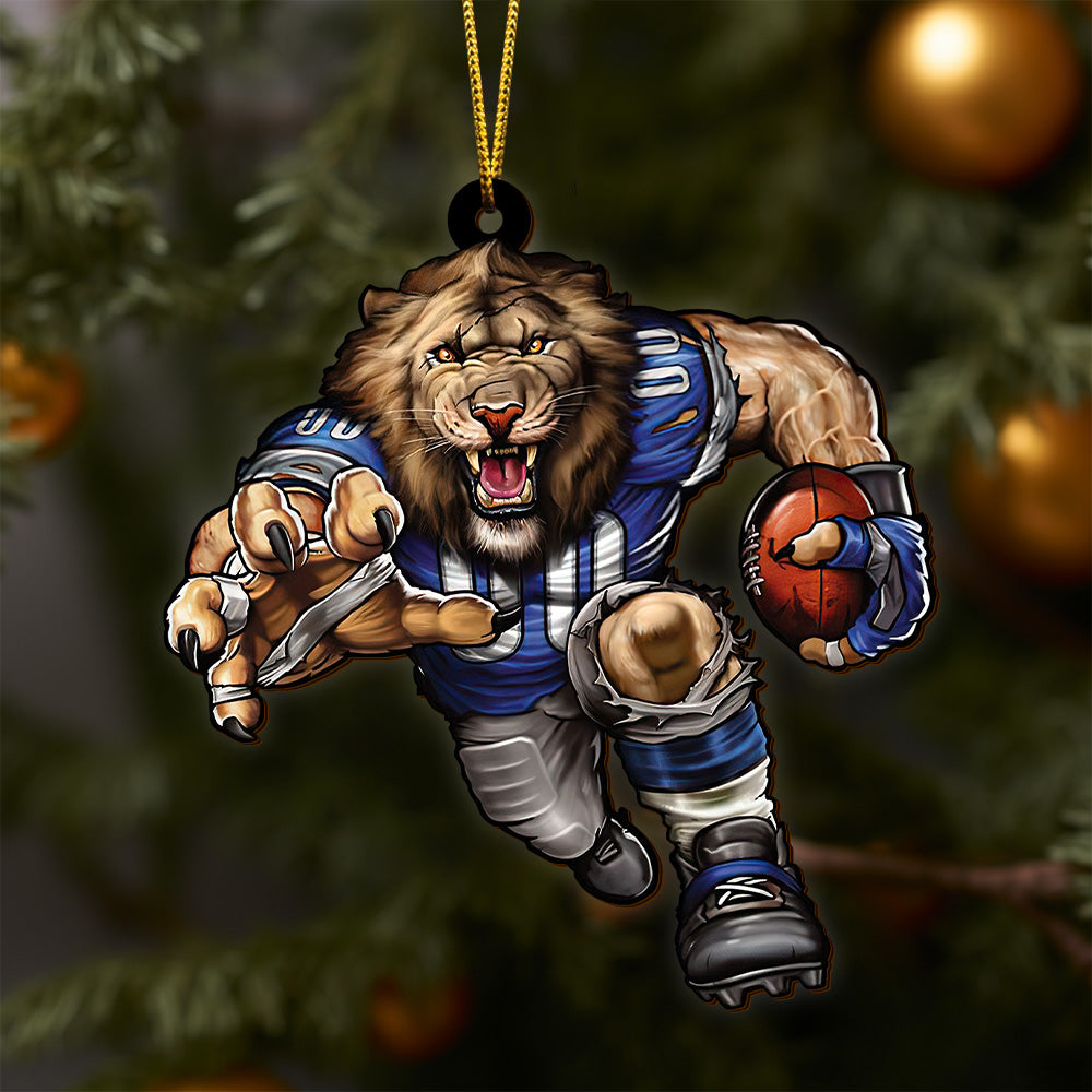 Detroit Lions Wooden Ornament, Sport Ornament , Sport Decorations ETRG-52171