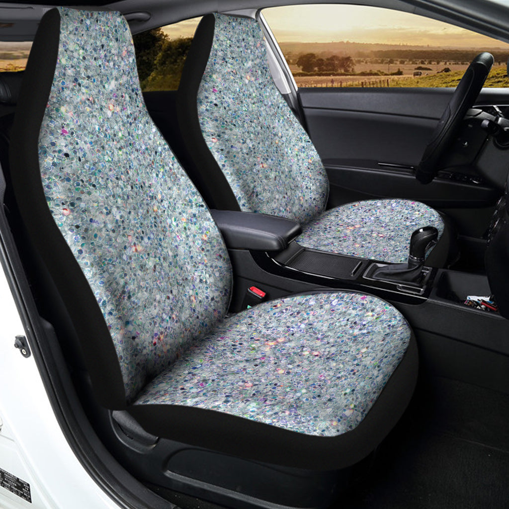 Diamond Glitter Texture Print Universal Fit Car Seat Covers