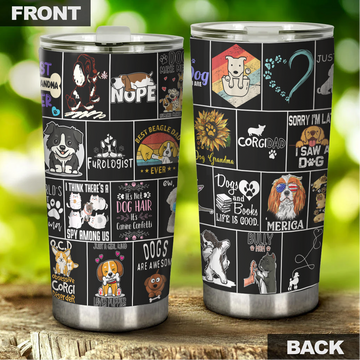 Dog Tumbler, Gift for Dog Lovers, Dog Dad, Dog Mom - TB076PA