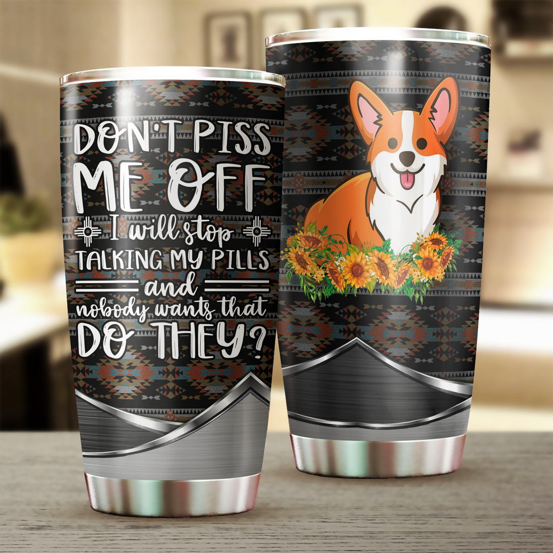 Dog Tumbler, Gift for Dog Lovers, Dog Dad, Dog Mom 20 OZ car mug cup