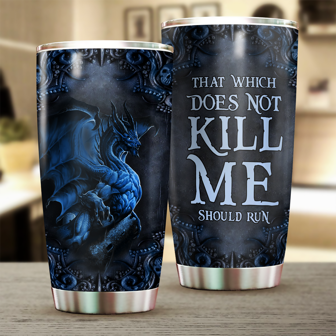 Dragon Tumbler, Gift for Dragon Lovers 20 OZ car mug cup)