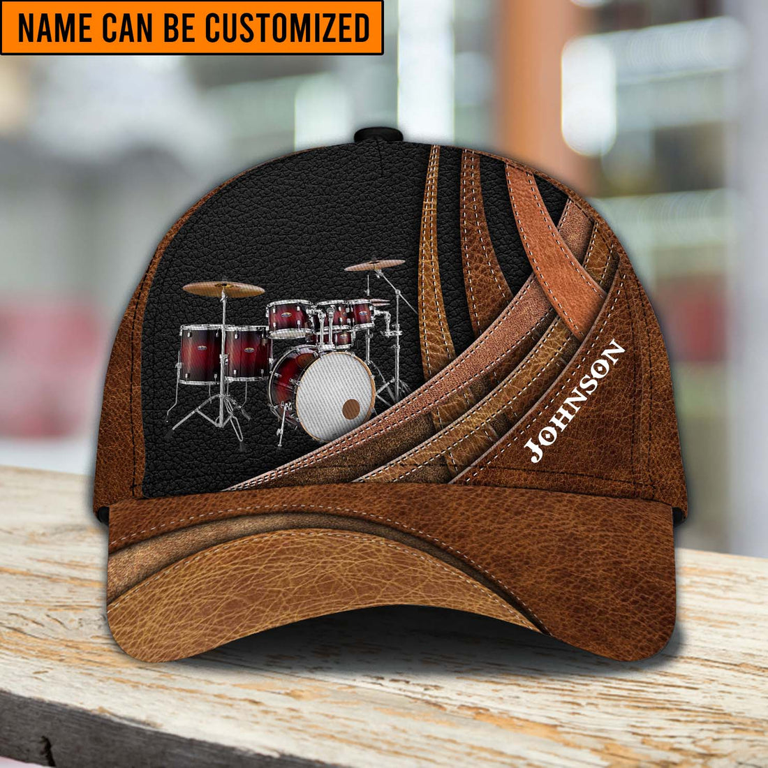 Personalized Drum Classic Cap, Personalized Gift for Music Lovers, Drum Lovers - CPB63PS06 - BMGifts