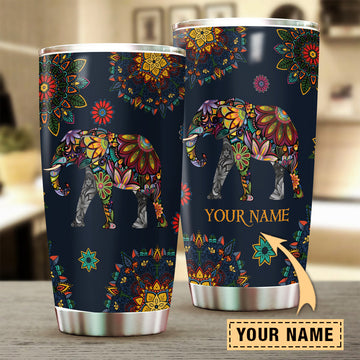 Personalized Elephant Tumbler, Personalized Gift for Elephant Lovers