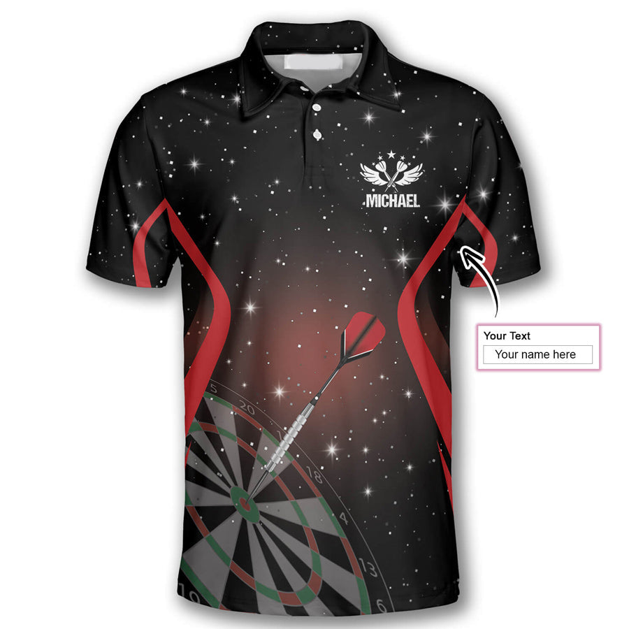 Darts Grim Reaper Stars Custom Polo Shirts for Men, Custom Dart Jersey for Team, Dartboard Shirts