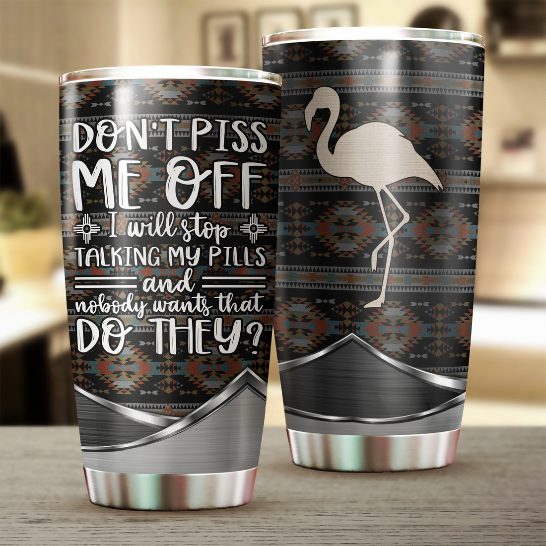 Flamingo Tumbler, Gift for Flamingo Lovers, Flamingo Pink 20 OZ car mug cup