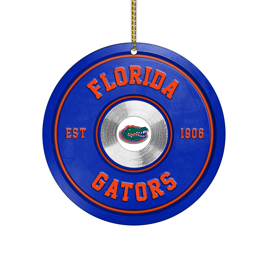 Florida Gators Fitness Circle Aluminium Ornament 2 Side Trending New Arrivals H52883 ETUG311023