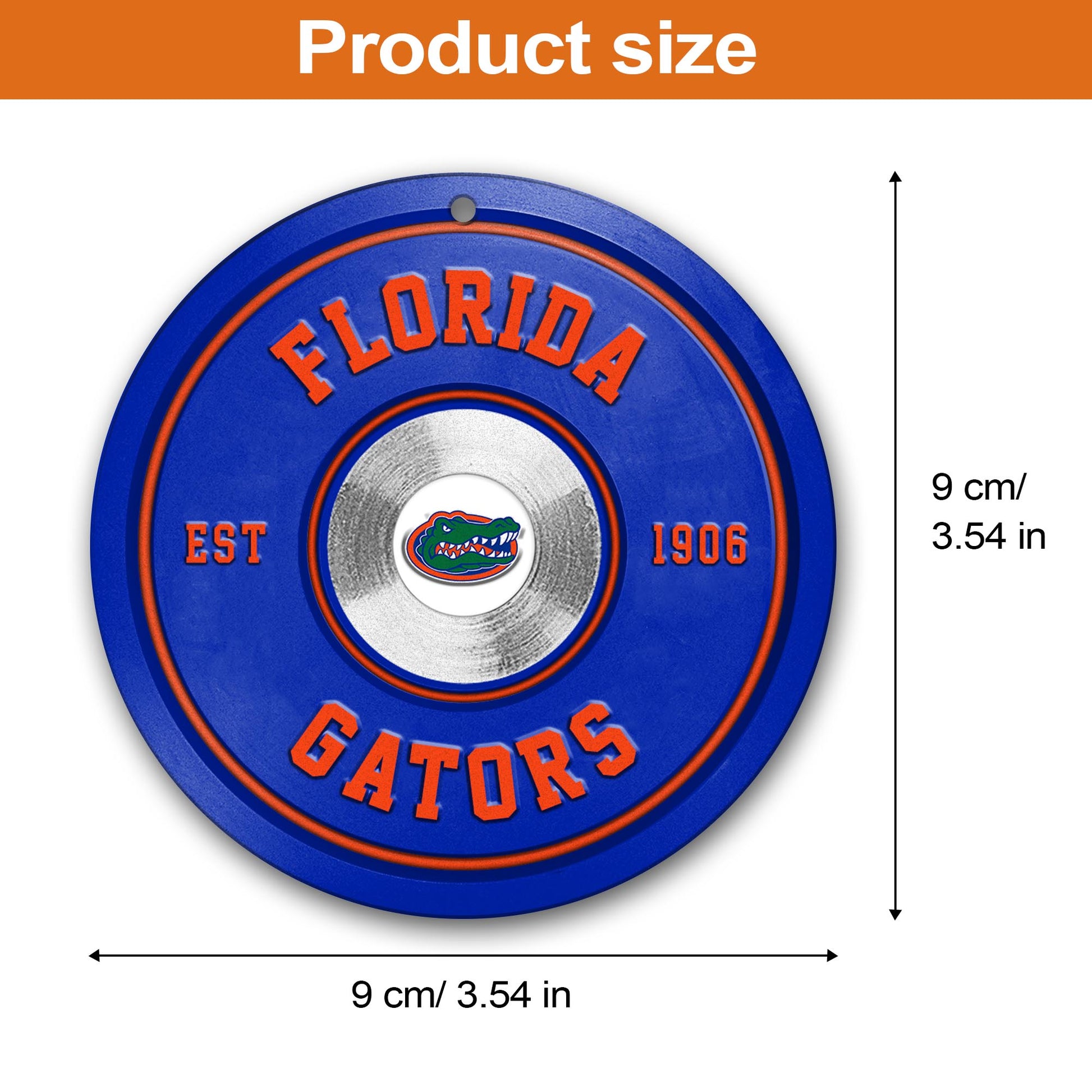 Florida Gators Fitness Circle Aluminium Ornament 2 Side Trending New Arrivals H52883 ETUG311023