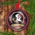 Florida State Seminoles Circle Aluminium Custom Ornament 2 Side Trending New Arrivals H52912 ETUG311023
