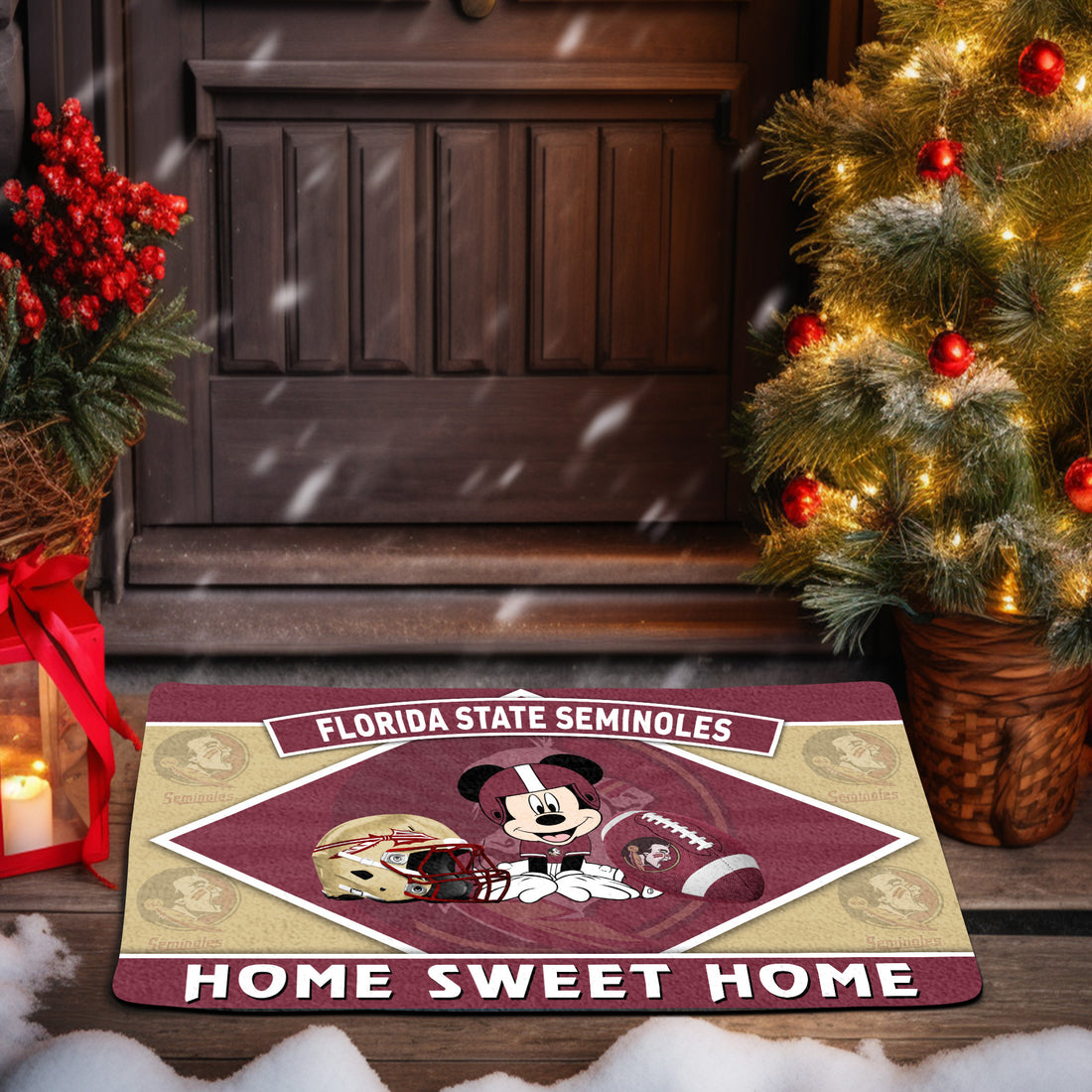 Florida State Seminoles Doormat, Sport Team And MK Doormat, FootBall Fan Gifts