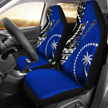 Chuuk Car Seat Covers Chuuk Flag Blue