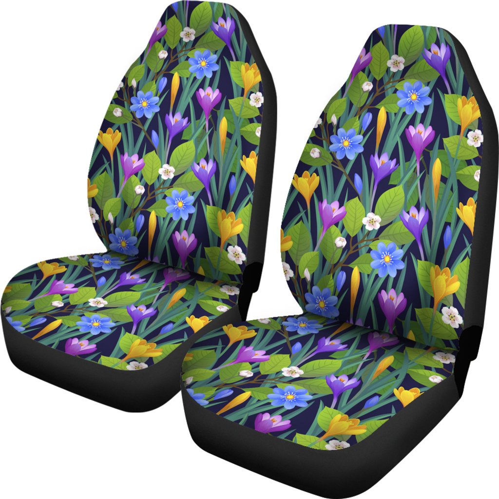 Flower Vintage Full Print On Car Seat Cover