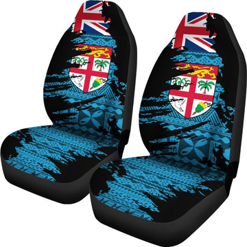 Fiji Tapa Car Seat Cover Fiji Flag Painting