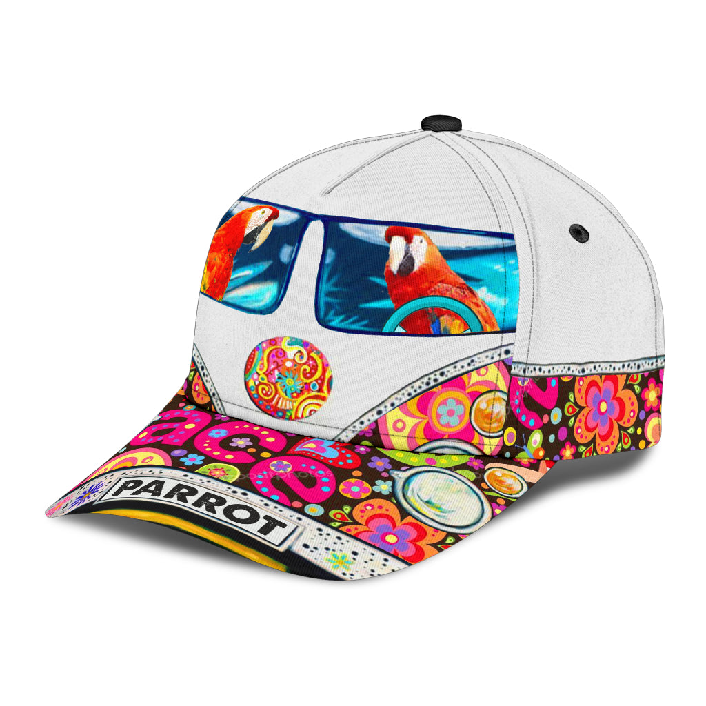 Parrot Classic Cap, Gift for Hippie Life, Hippie Lovers - CP607PA - BMGifts