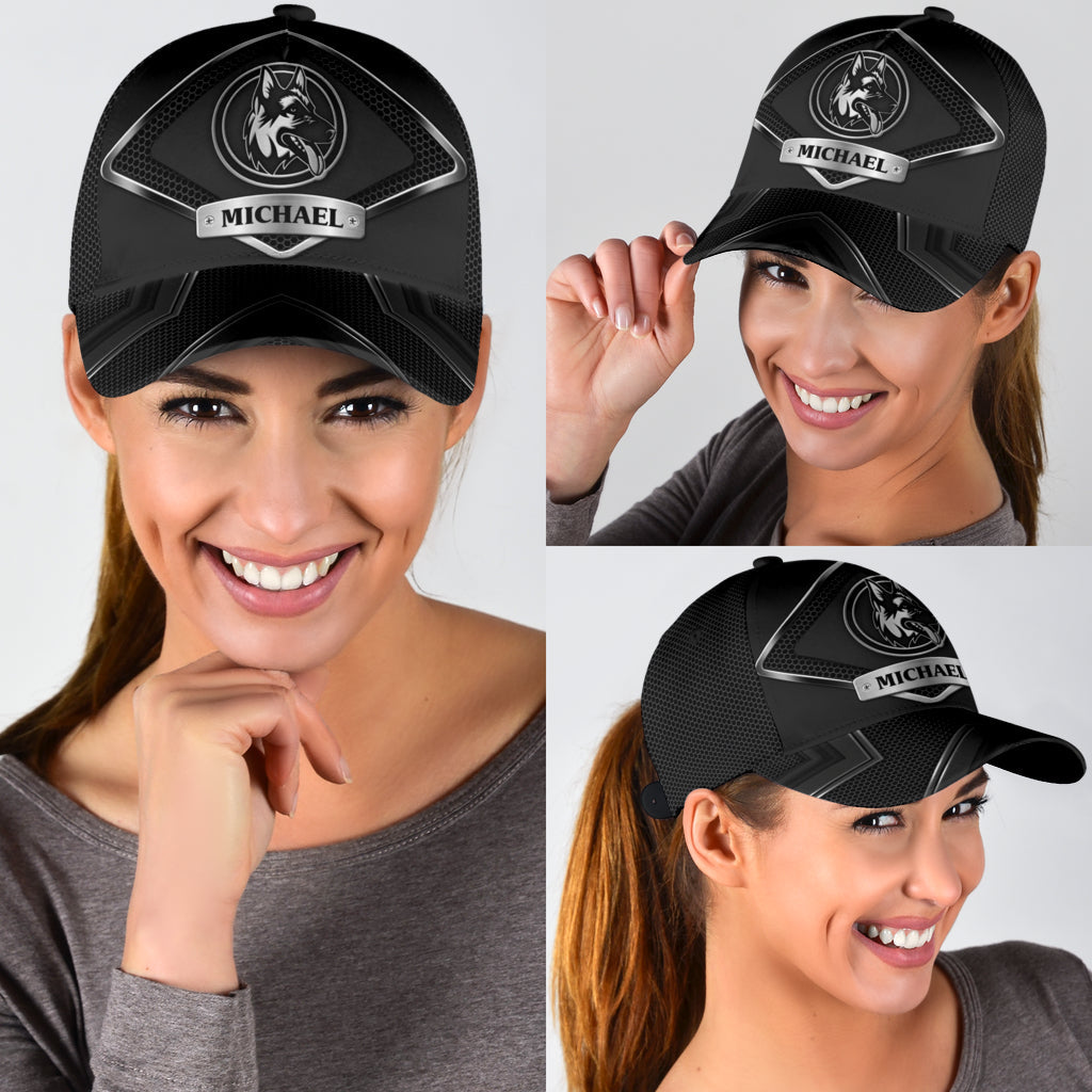 Personalized Germanshepherd Classic Cap, Personalized Gift for German Shepherd Lovers - CP304CT - BMGifts