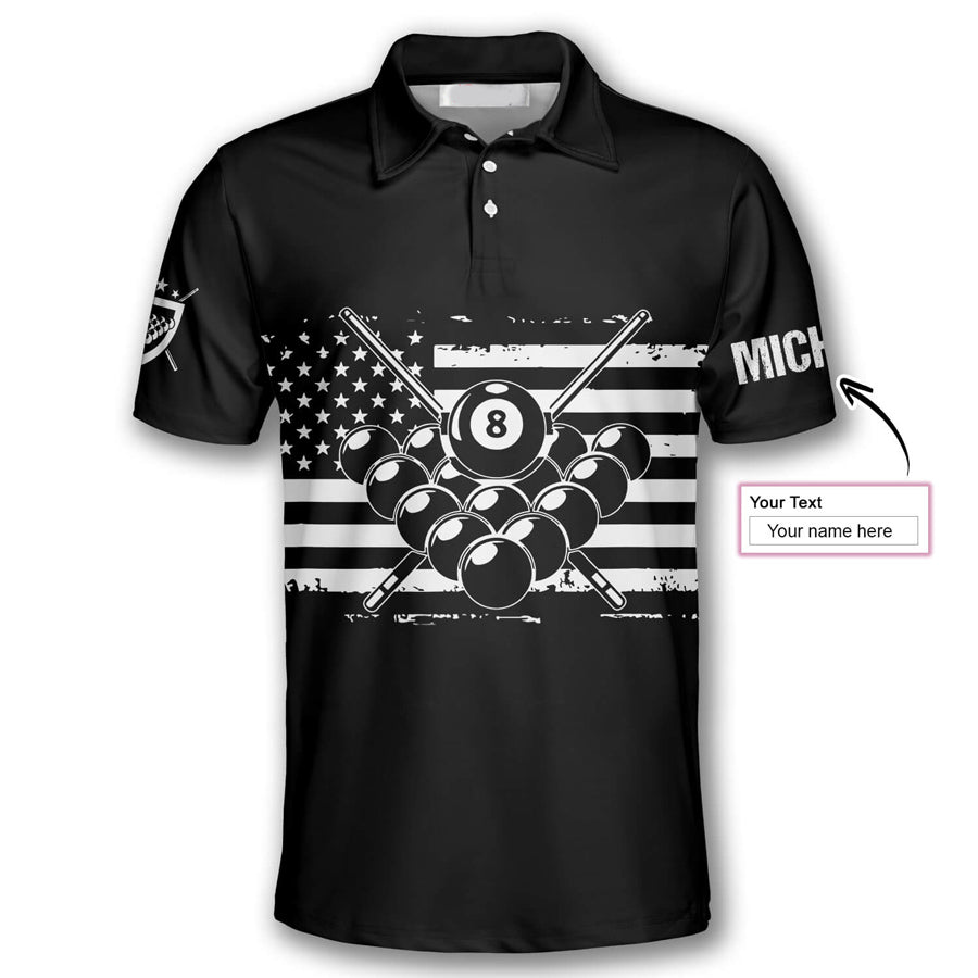 Billiard Just the Tip I Promise Custom Billiard Shirts for Men, Custom Billiard ball for Team, Men's Billiard Polo Shirts