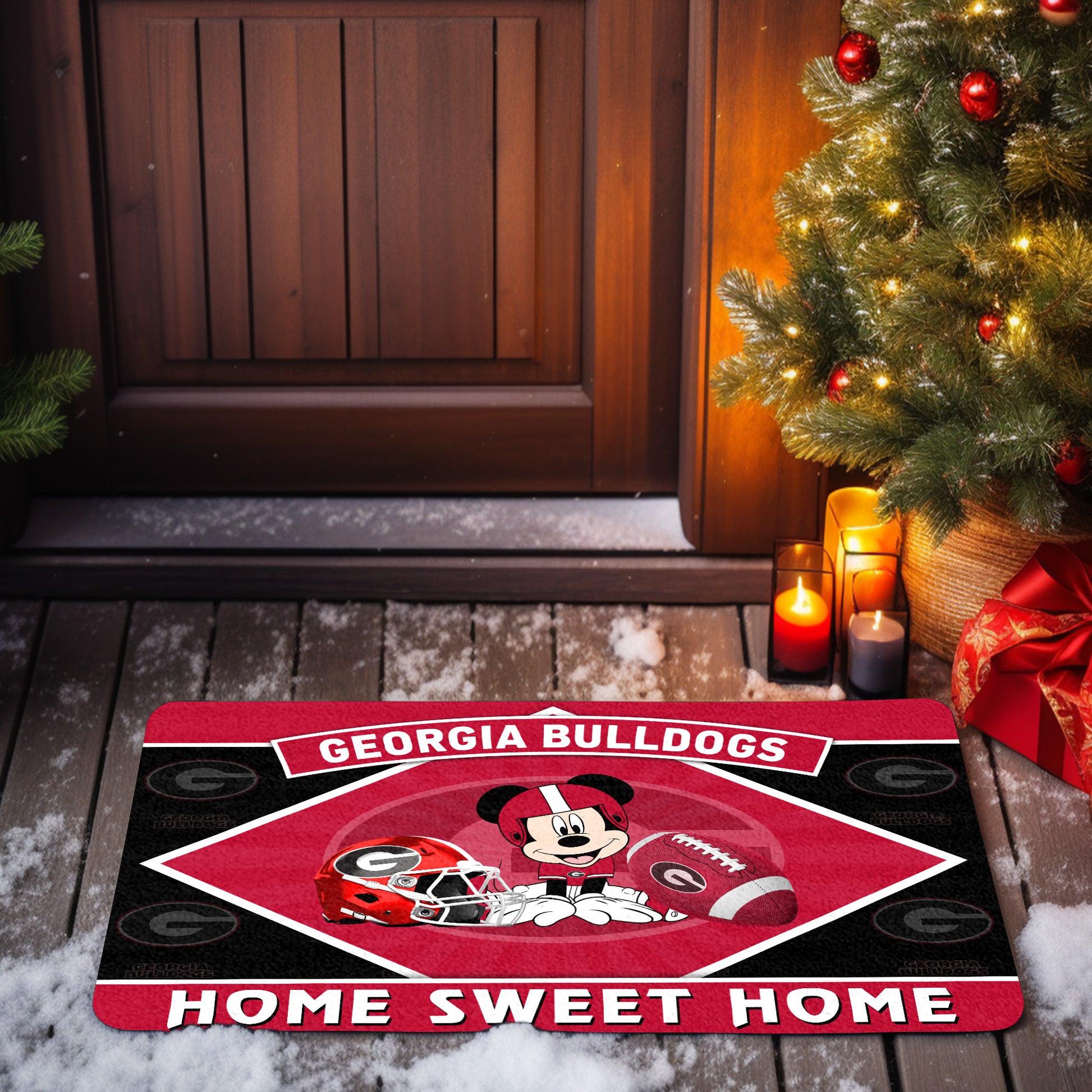 Georgia Bulldogs Doormat, Sport Team And MK Doormat, FootBall Fan Gifts